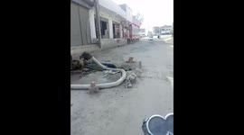 Sewerage water mixing in canal