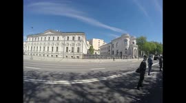 Huge Brutal Russian Tank on the streets