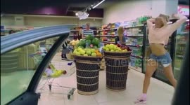Amazing Kiki While Shopping at the Supermarket
