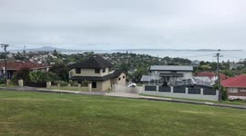 Town Crier announces Armistice Day from Stockade Hill, New Zealand. First place in the world.