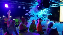 Glow in the Park running event. Westpoint Arena, Exeter. Saturday 10th November 2018