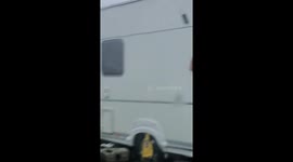 Hurricane Michael hits ten creeks campsite looe Cornwall uk