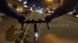 Woman in SUV pulls out in front of cyclist