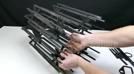 YouTuber builds amazing quad-barrelled rubber-band machine gun