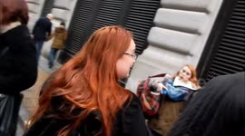 Peter Capaldi Gets Mobbed By Fans  