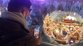 Macy's in Manhattan unveil their magical Christmas window display