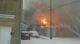Massive fire tears through commercial building in Pennsylvania ISO #9