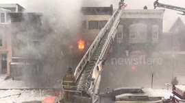 Massive fire tears through commercial building in Pennsylvania ISO #14