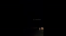 Lightning in the sky