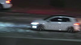 Fast, Furious and Stupid: street racers bring chaos to Californian highway