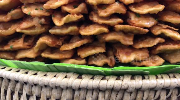 Sweet Thai Pancakes covered in Sugar