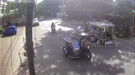 Watch miraculous escape for five-year-old girl as she is run over by car