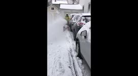 Troy vs. the snow plow