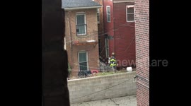 Huge fire breaks out in three-story building in New York City