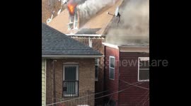 Huge fire tears through multiple homes in New York City