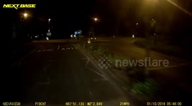 Truck driver doesn't stop after collision