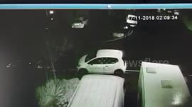 Couple catch arsonists torching their £40,000 Audi on CCTV