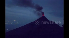 Timelapse of Fire Volcano Eruptions