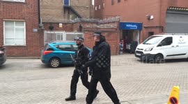 Armed police guard Christmas Fayre