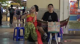 Thai toddler performs in traditional costume for 'Festival of Lights'