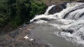 The views at water fall of Cambodia,  bousra