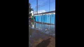 Inside the migrant shelter in Tijuana after the rains