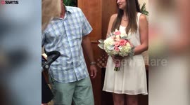 Couple wed in emotional ceremony in hospital chapel after baby son suffered brain injury two days before their wedding