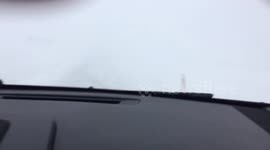 Snow storm in Iceland