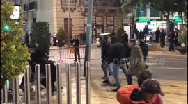 Spanish right-wing party supporter filmed beating left-winger with club