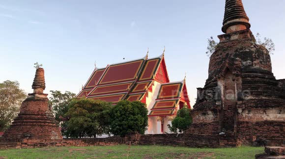 Ayuthaya Temple in Sunlight