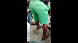 Man drunk and wet himself