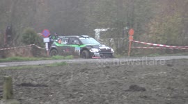 completely detached rally car skoda fabia r5