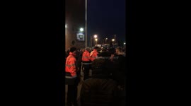 Blackburn v Shrewsbury fans fight 13/01/18