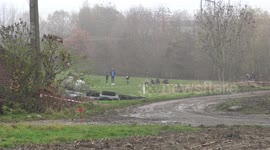 how a rally car destroyed the photo finish , subaru rallycar