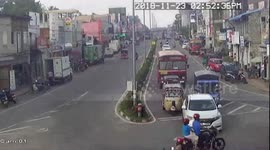 Motorist miraculously survives after being hit by van