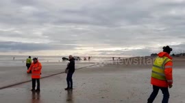 Brave biker returns to scene of horrific accident to perform heroic lap