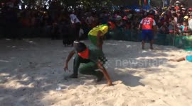 The men playing game 