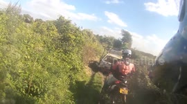 Burnt Out Car on UK Green Road