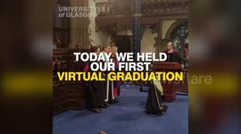 A Scottish university has held its first ever live virtual graduation