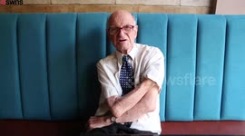 Britain’s oldest takeaway driver at the grand age of 82 -- and delivers curries in a SUIT AND TIE