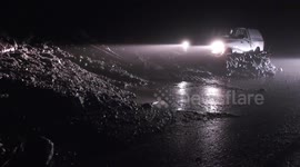 Heavy Rain in Burn Scar Areas Cause Mudslides in Forest Falls and Flooding in Corona