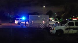 Semi Truck runs over Pedistrain