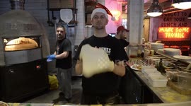 A chef has come up with a festive recipe yule die for - a thin crust pizza topped with a full Christmas dinner