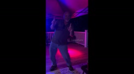 Dad dances at a party
