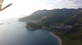 fly over Budva Montenegro