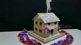 How to Make House from Cardboard - New Year House