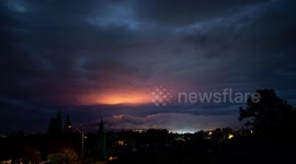 Fire Reflecting on Maui Clouds