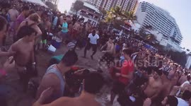 SPRING BREAK 2017 Fort Lauderdale Beach Fight Horse Cop