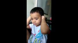 Cute Bangladeshi child is being punished by his father...