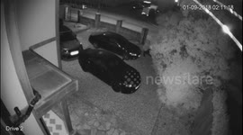 Car gets keyed. sound on